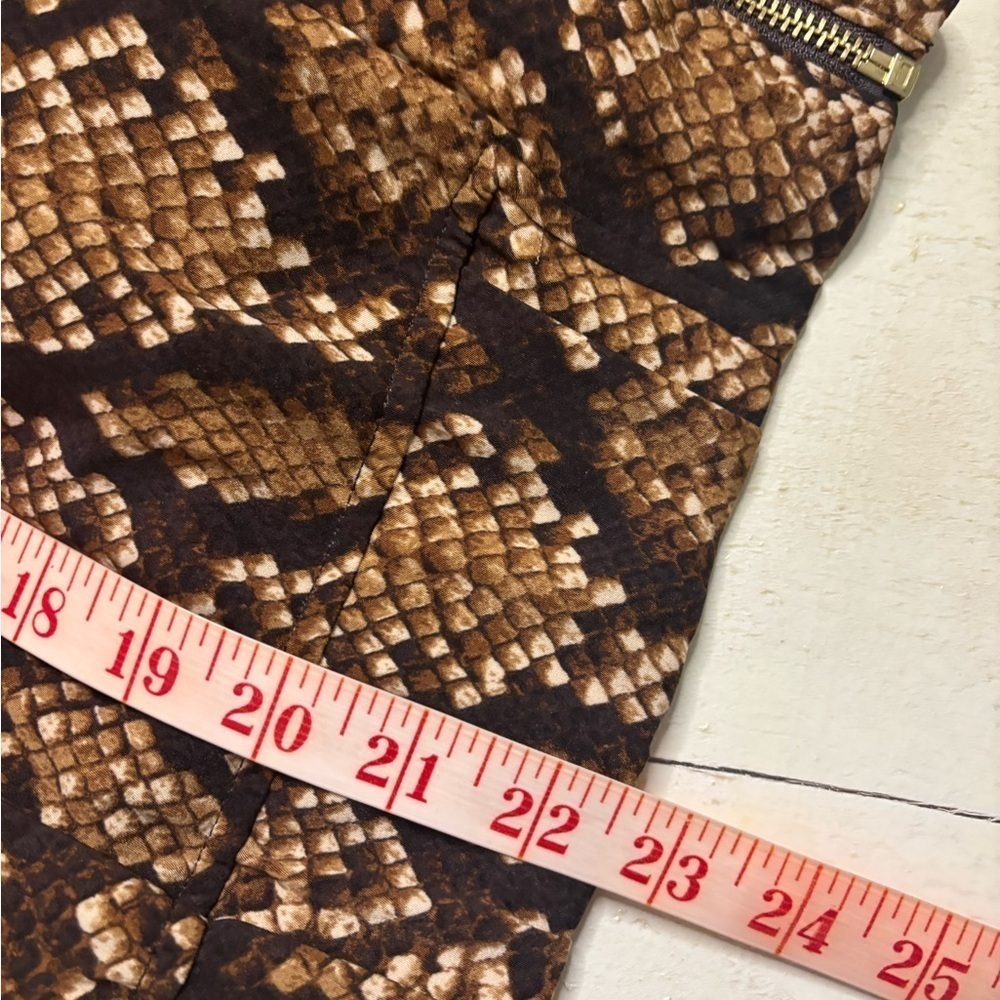 Michael Kors Snake Print Zip Up Bomber Jacket Womens Size Large New Lightweight - Picture 4 of 6